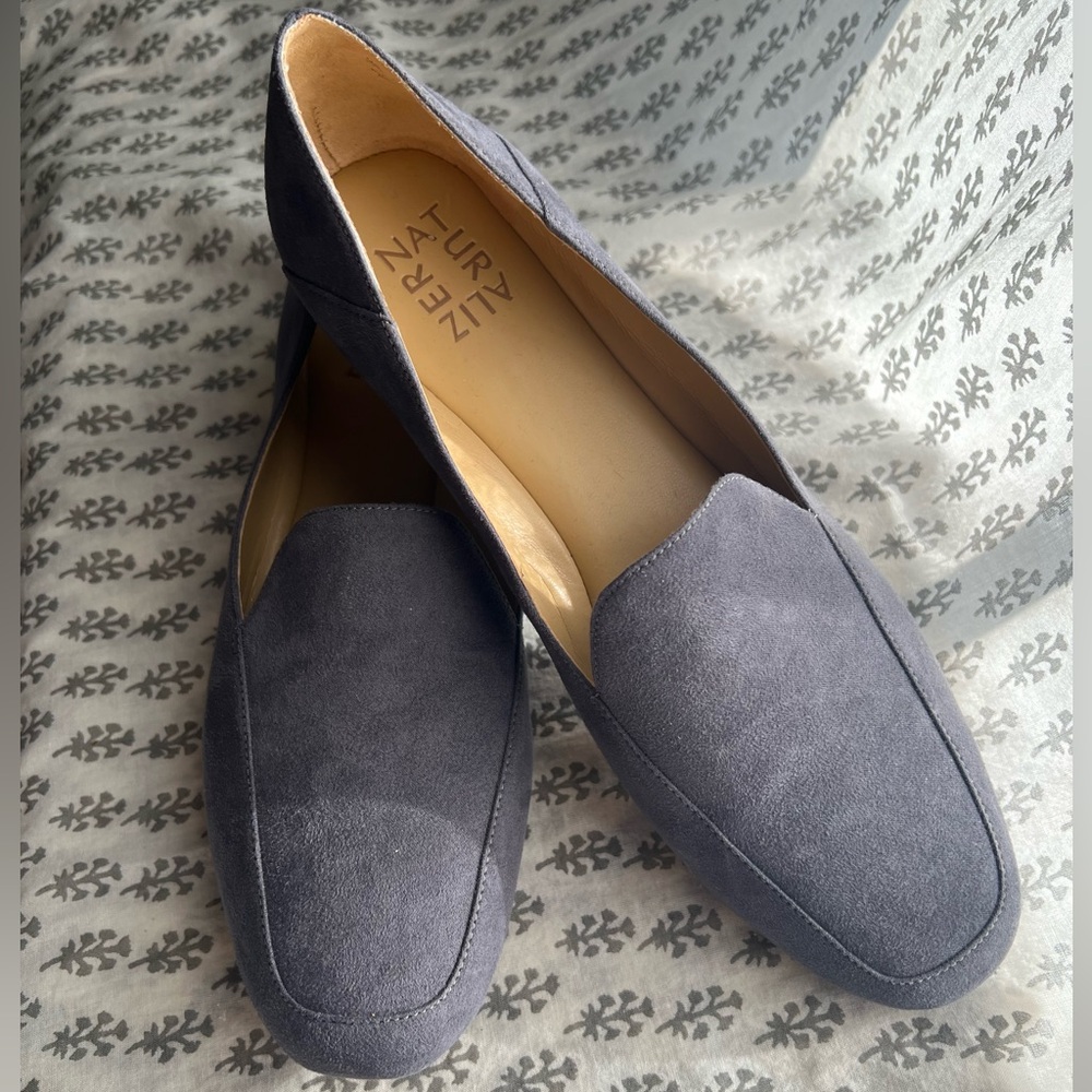 Women’s Blue Suede Loafers